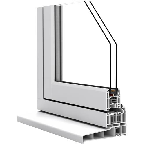 WHITE flush casement windows